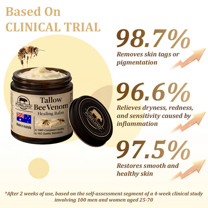 🇦🇺【70% OFF Wraps Up Today】Pureluxo® 🐄Tallow Bee Venom Healing Balm（Sorts Out Spots, Wrinkles & Knackered Skin — Steroid-Free）